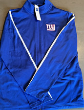 NFL Team Apparel New York Giants Men  s Track Jacket Full-Zip Size Medium NWT