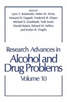 Research Advances In Alcohol And Drug Problems H. M. Annis