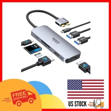 Compact Selore Docking Station for MacBook Pro & Air - Dual HDMI and USB C Hub