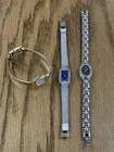 Vintage Womens Watch Lot Seiko Blue 11-3189 & 1N01-0PF0, Citizen 660257