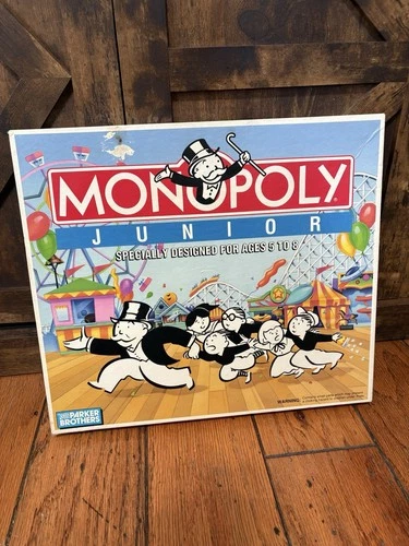 1990 Monopoly Junior Jr. Parker Brothers Complete Board Game Vintage Original