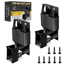 2 Pcs Farm Gate Latch, Heavy Duty 2 Way Gate Latch Lockable, Livestock Gate Latc