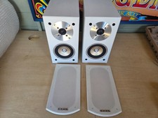 Pair Of Auna Line 501 2-Way Passive Bookshelf Speakers In White