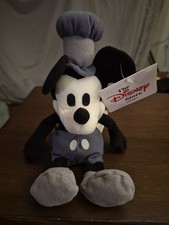 DISNEY STORE LONDON Plush MICKEY Mouse STEAMBOAT WILLIE NWT