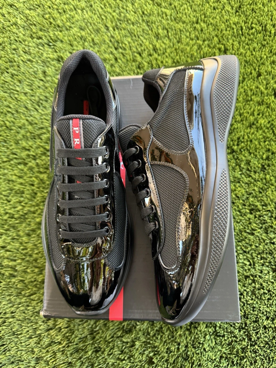 PRADA America's Cup Black Men's Comfortable Sneakers | eBay