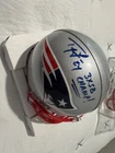 Ty Law Patriots Signed AUTHENTIC mini Helmet “3X SB Champ” Inscription coa