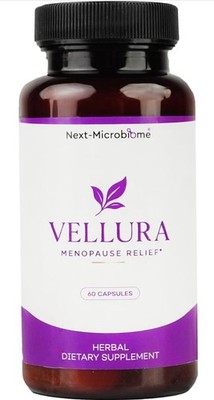 NEXT-MICROBIOME Vellura Menopause Relief  Herbal Supplement 60 Count MSRP $79+