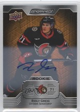 2023-24 Upper Deck Engrained Rookies Auto Ridly Greig #134 Auto 0y1z