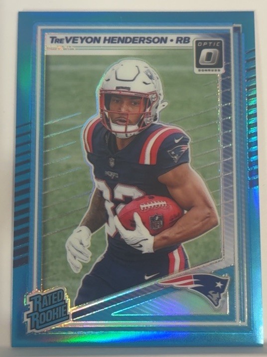 2025 Panini Donruss Optic - Rated Rookie TreVeyon Henderson #248 Neon Blue /399