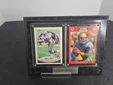 Emmitt Smith Troy Aikman Mint Rookie Cards Plaque Dallas Cowboys NFL Display