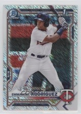 2021 Bowman Chrome Prospects Shimmer Refractor Emmanuel Rodriguez #BCP-207 y6z