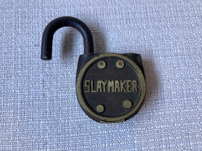 #ad Vintage Slaymaker Lock No Key 3#x27;#x27;H 2#x27;#x27;W See Details On Pictures $4.13