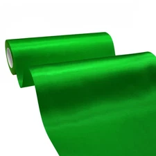 Wide Green Satin Ribbon 8 Inch x 25 Yards Solid Fabric Ribbon for Cutting Cer...