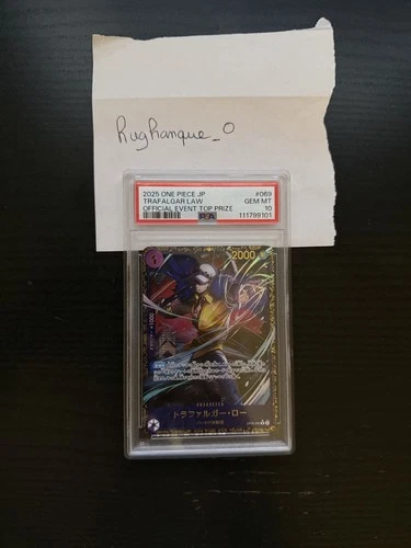 PSA 10 Trafalgar Law OP09-069 Flagship 2025 Top Prize ONE PIECE Card Japanese