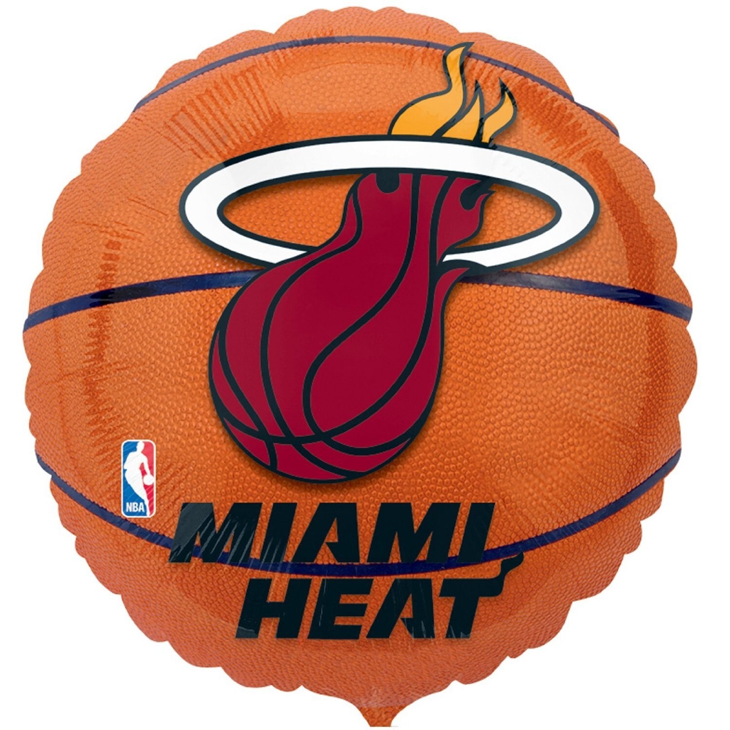 NBA MIAMIA HEAT BASKETBALL - 18"" FOIL BALLOON!