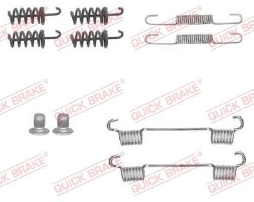 Quick Brake 105-0874 ZubehöRsatz, Feststellbremsbacken FüR Chrysler, Maybach-image