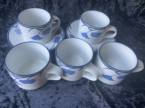 Dansk Cup and Saucer Set Concerto Allegro Taupe Flat Japan Vintage