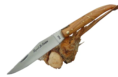 Laguiole Le Rustique Taschenmesser XL Klappmesser B-Ware Teakholzgriff NEU N 63