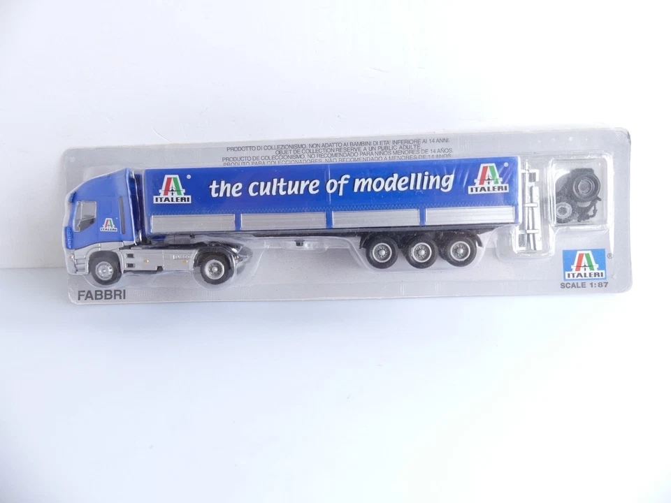 ITALERI 1:87 CAMION IVECO STRALIS + REMORQUE ITALERI - Photo 1/1