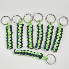 Handmade Paracord Keychain Fobs w/ Metal Keyrings - Great for Gifts  Prizes 