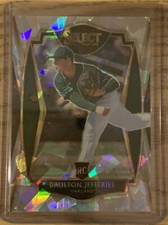 2021 Panini Select DAULTON JEFFERIES Rookie Cracked Ice Prizm #105 8/25 A’S RC