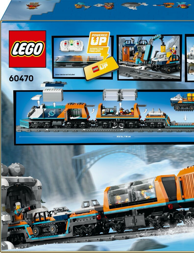 LEGO City 60470 Explorers' Arctic Polar Express Train 1517 pcs