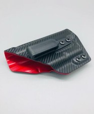 Sig Sauer P365XL w/ TLR6 Light - Black Carbon & Red Kydex IWB Holster USA Made