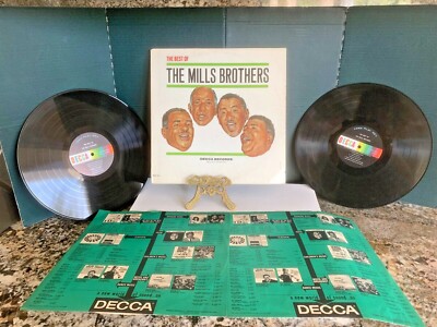 The Best Of The Mills Brothers 1965  Decca DXB 193 Vinyl 2 LP Vintage Jazz Album