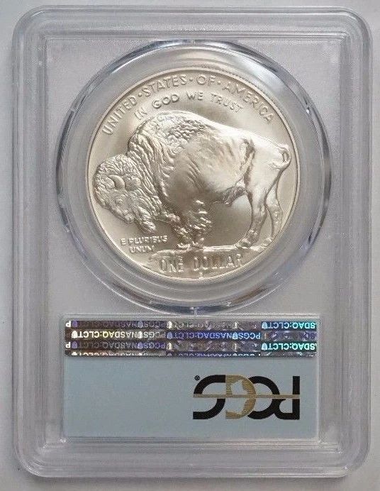 2001-D American Buffalo Silver Dollar PCGS MS-70  gem Black Diamond Label - Image 2 of 2