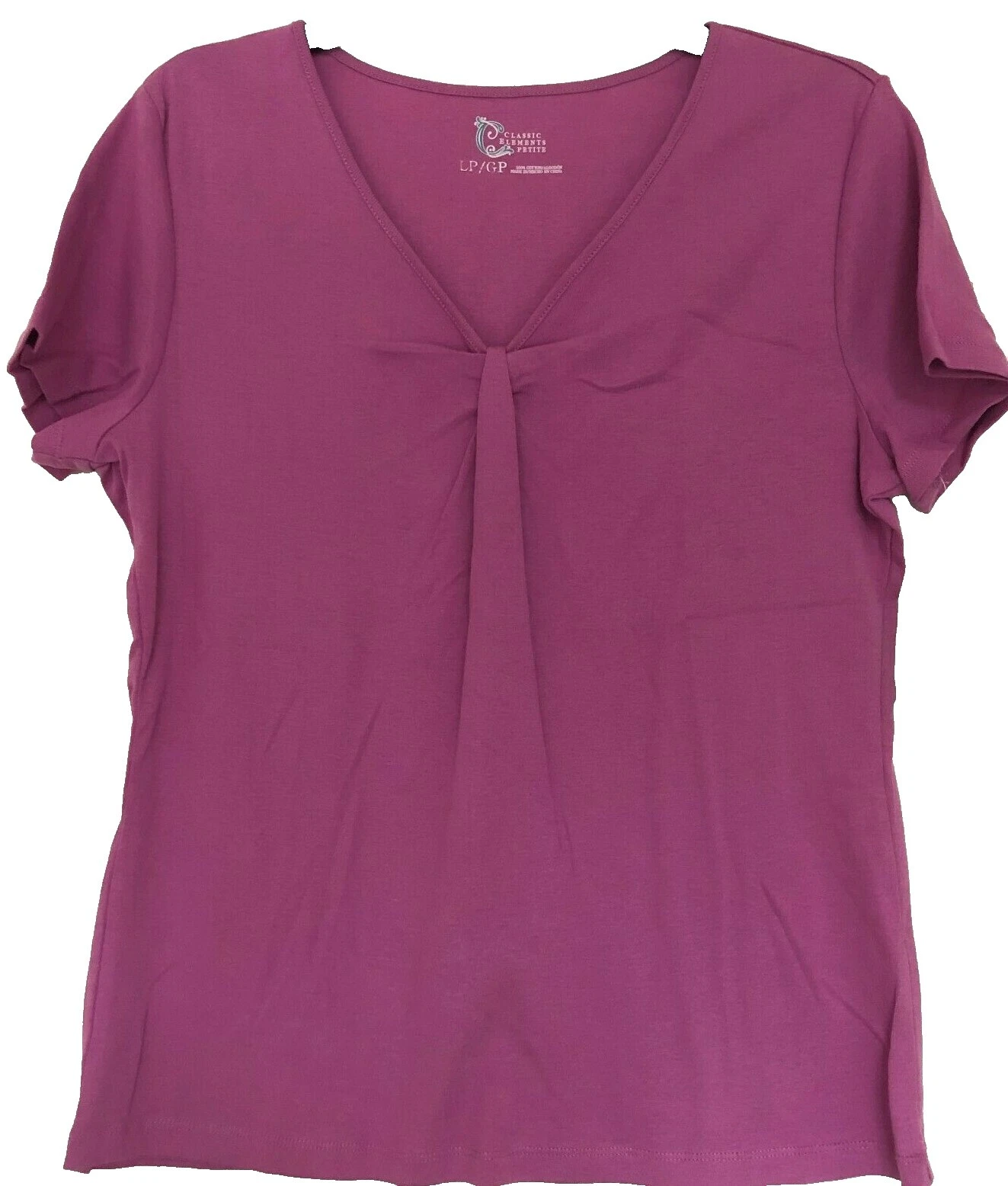 Classic Elements Petites Solid Tops for Women