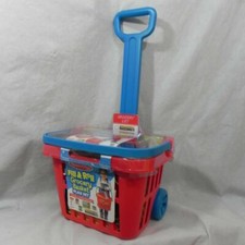 New MELISSA  DOUG Fill  Roll GROCERY BASKET Play Set w Pretend Grocerys Food