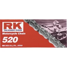 RK RK-M 520 Standard Motorcycle Drive Chain, 520 x 106 Links - Natural