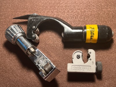 2 Ritchie Tube Cutters #60102 & #60121 & 1 Hi-Duty #274-FA - Preowned