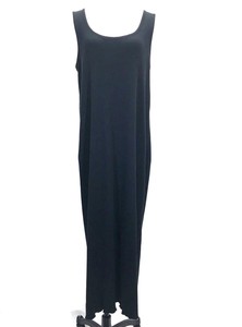 Jones NY Black Ribbed Knit Tank Dress 