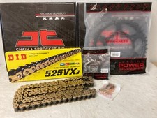 YAMAHA 700 TENERE XTZ690 CHAIN AND SPROCKET KIT 2020 TO 2024  DID GOLD X-RING