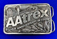 Aatrex Silver Anniversary in Corn American Farmer Commemorative Belt Buckle