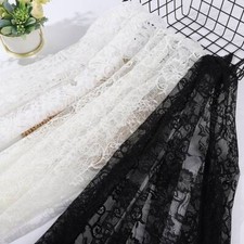 Romantic Peony Flower Lace Fabric Floral Embroidery Tulle Lace for Wedding Dress