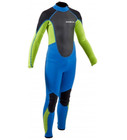 Gul Kids Response 3/2mm Back Zip Wetsuit Blue/Green UK Size T1 #REF22