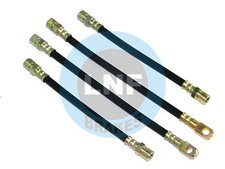 Fiat 850 Coupe Spider Racer Brake Hose X4 Front Rear Tubi Freno 68 69 70 71 72