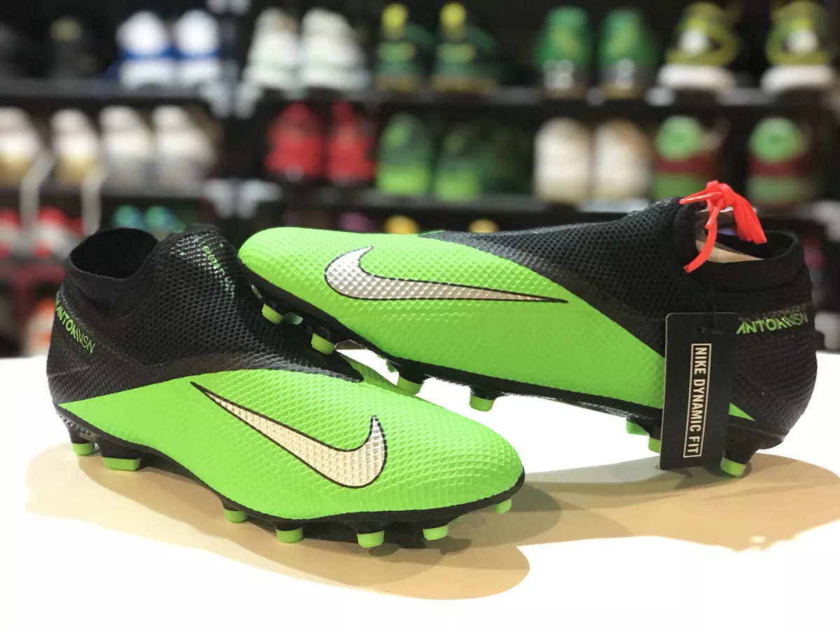 NIKE PHANTOM VISION 2 VSN DF FG CR7 NEYMAR GREEN BLACK SOCCER