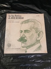 NEW Rare VINTAGE -12”LP- LA VOZ POÉTICA (JOSÉ De DIEGO ) POR DAVID ORTIZ ANGLERO