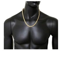 Men Women's Genuine 18K YELLOW Gold Filled 3mm wide 16"-32" Rope Chain Necklace