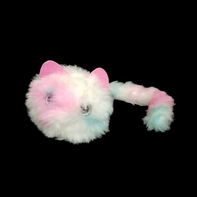 Pomsies Plush Cat Interactive Snowball Kitten Purr Talks Color Changing Eyes Toy