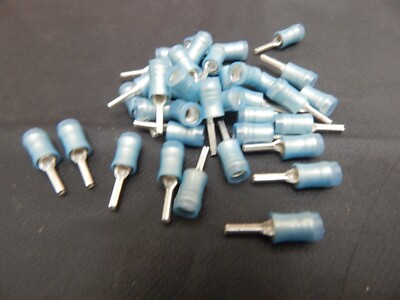 AMP 165046 Pin Terminal 14-16AWG Copper Blue M 20.3mm Tin - LOT OF 20 ...