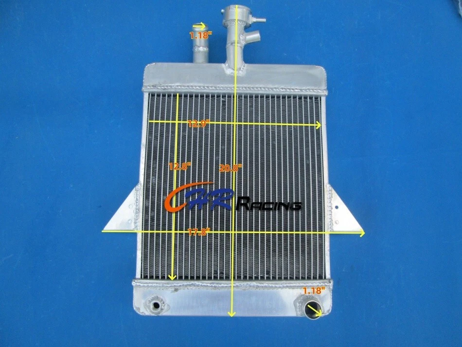 Aluminum Radiator+Shroud+Fan FOR 1966-1973 Triumph GT6 2.0L 1967 1968 1969 MT - Image 2 of 4