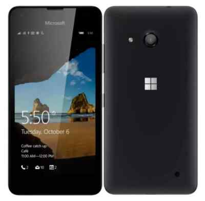 Microsoft Lumia 550 8GB Schwarz 4G entsperrt Windows 10 Handy - Top Zustand