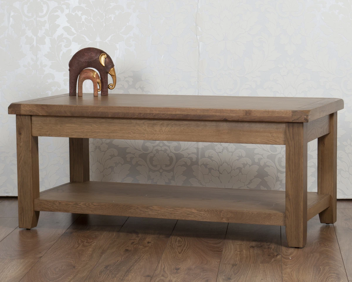 Ebay oak coffee sales table