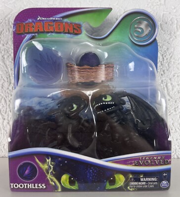 2er Pack Mini Dragon Toothless Drachenreiter Dragons Legends Evolved mit Nest