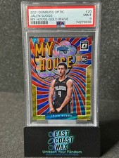 Jalen Suggs RC 2021 Donruss Optic Gold Wave My House PSA 9 SSP-Pop 1