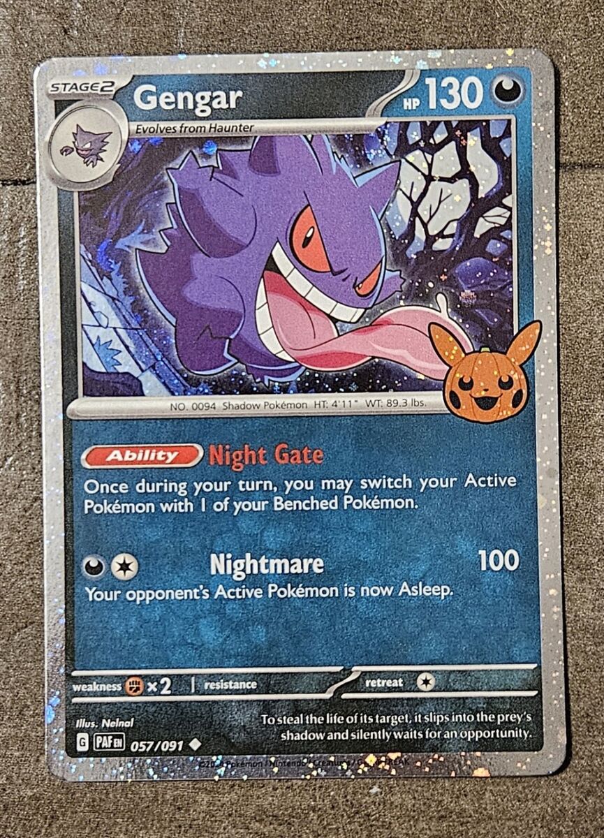 Pokémon TCG Halloween Trick Or Trade 2024 Gengar #57/91 Pokémon TCG Halloween Trick Or Trade 2024 Gengar #57/91